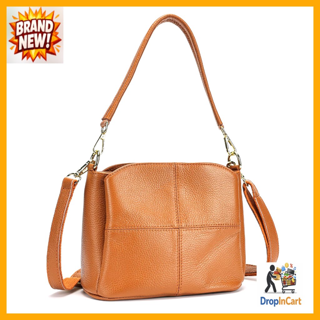 Genuine Leather Crossbody Bag Mini Hobo Satchel Casual Fashion Daily